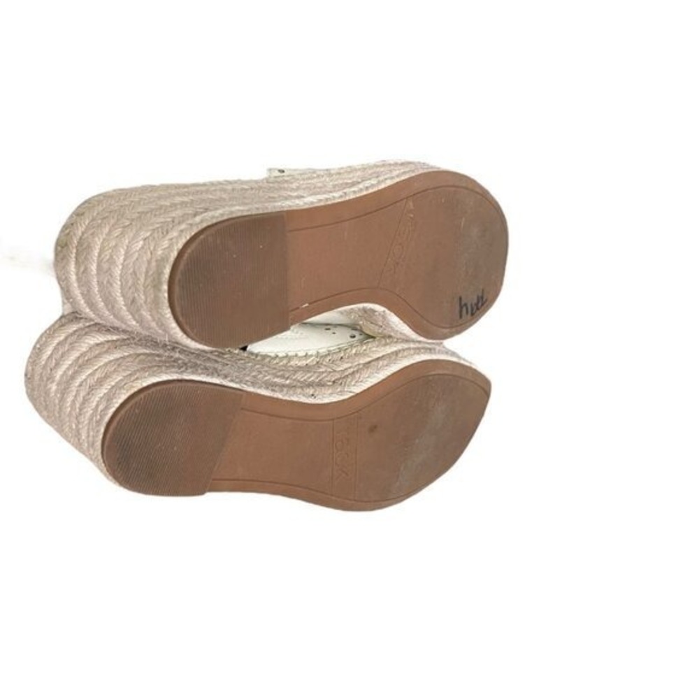 Nordstrom Rack Footwear Perforated Espadrille Wedge Slide Sandals Size 9 - Picture 7 of 9